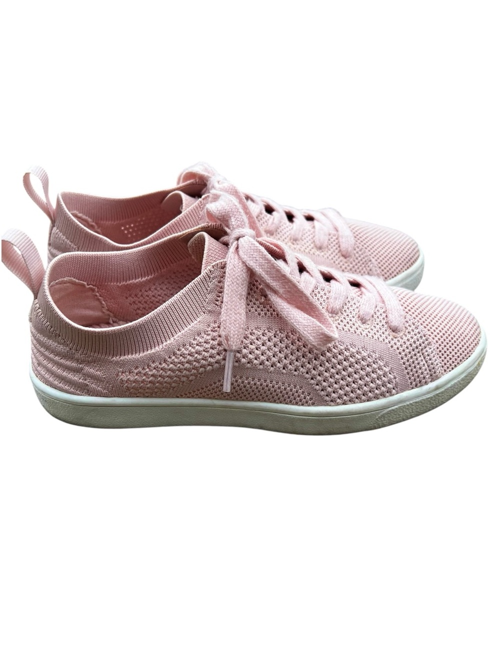 Rocket Dog Pink Knit Lace-Up Sneakers